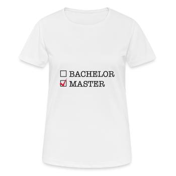Master - Frauen T-Shirt atmungsaktiv - Weiß - Vorne - AI Model Female 172 dark (172cm)