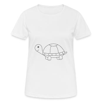 Turtle Turtles - Women's Breathable T-Shirt - white - Front - AI Model Female 172 dark (172cm)