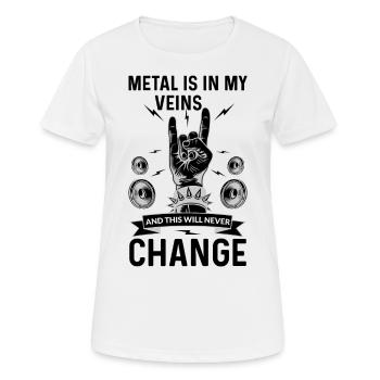 Heavymetal Metal Hardrock cadeau rengaine - T-shirt respirant Femme - blanc - Devant - AI Model Female 172 dark (172cm)