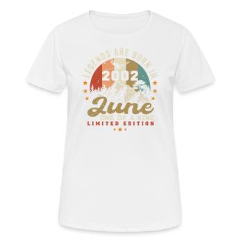 June 2002 Anniversary Juni 2002 Juni - Women's Breathable T-Shirt - white - Front - AI Model Female 172 dark (172cm)