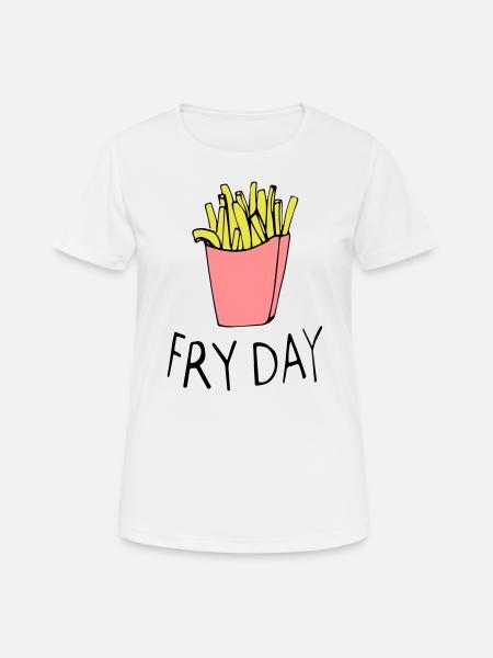 French fries - Women's Breathable T-Shirt - white