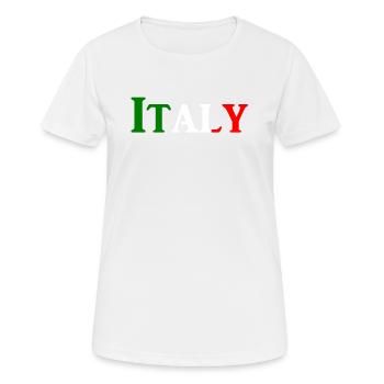 Italie - T-shirt respirant Femme - blanc - Devant - AI Model Female 172 dark (172cm)
