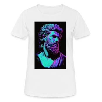 Portrait Zeus Epictetus Antike Rom Griechenland - Frauen T-Shirt atmungsaktiv - Weiß - Vorne - AI Model Female 172 dark (172cm)