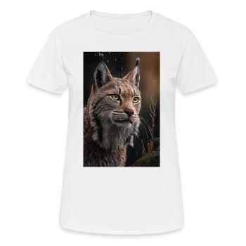 Lynx - Women's Breathable T-Shirt - white - Front - AI Model Female 172 dark (172cm)