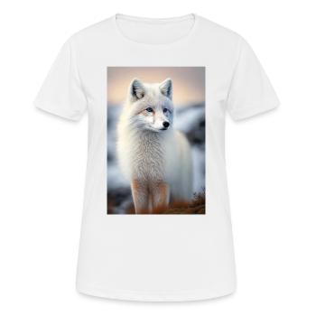 Arctic fox - Women's Breathable T-Shirt - white - Front - AI Model Female 172 dark (172cm)