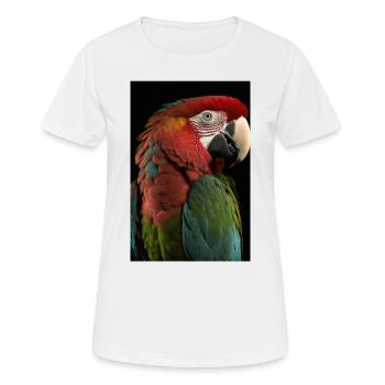 Papagei - Frauen T-Shirt atmungsaktiv - Weiß - Vorne - AI Model Female 172 dark (172cm)