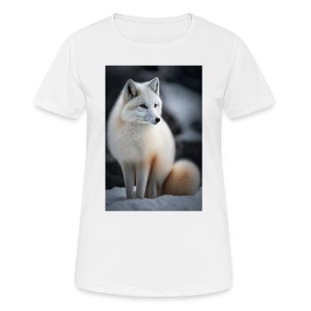 Arctic fox - Women's Breathable T-Shirt - white - Front - AI Model Female 172 dark (172cm)