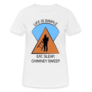 Ramoneur Ramoneur Ramoneur - T-shirt respirant Femme - blanc - Devant - AI Model Female 172 dark (172cm)
