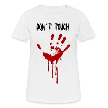 Ne touche pas - T-shirt respirant Femme - blanc - Devant - AI Model Female 172 dark (172cm)