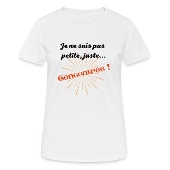 Pour vous qui voulez être remarquées ! - T-shirt respirant Femme - blanc - Devant - AI Model Female 172 dark (172cm)