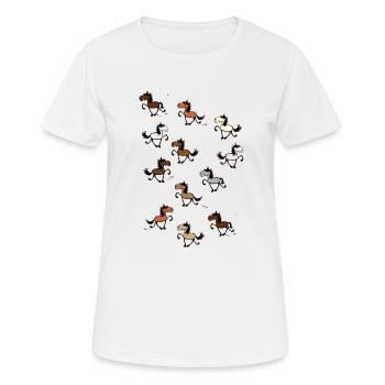 Tölter - T-shirt respirant Femme - blanc - Devant - AI Model Female 172 dark (172cm)