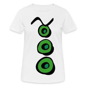 tentakel_p - Frauen T-Shirt atmungsaktiv - Weiß - Vorne - AI Model Female 172 dark (172cm)