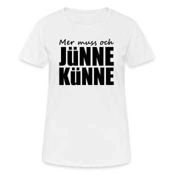 Kölsch - Dialekt - Spruch - Frauen T-Shirt atmungsaktiv - Weiß - Vorne - AI Model Female 172 dark (172cm)