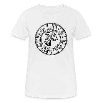 Ljusdal - Frauen T-Shirt atmungsaktiv - Weiß - Vorne - AI Model Female 172 dark (172cm)