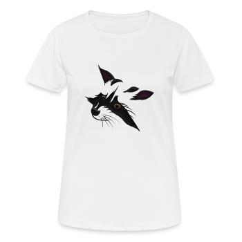 racoon - Women's Breathable T-Shirt - white - Front - AI Model Female 172 dark (172cm)