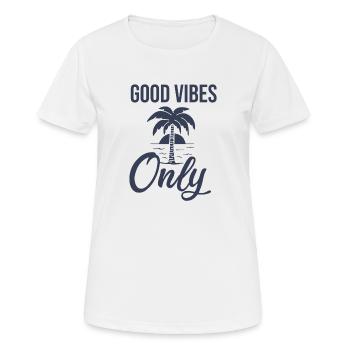 Urlaub - Frauen T-Shirt atmungsaktiv - Weiß - Vorne - AI Model Female 172 dark (172cm)