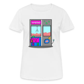 Brain Game Gripper Automate Gripper Fun Fair Automate - T-shirt respirant Femme - blanc - Devant - AI Model Female 172 dark (172cm)