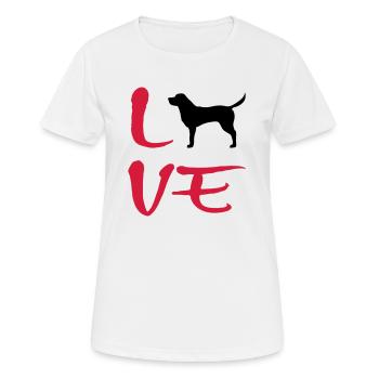 Labrador - T-shirt respirant Femme - blanc - Devant - AI Model Female 172 dark (172cm)