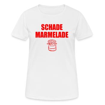 Schade Marmelade - Frauen T-Shirt atmungsaktiv - Weiß - Vorne - AI Model Female 172 dark (172cm)