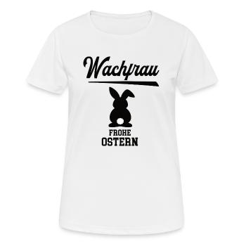 Wachfrau Frohe Ostern Ostergeschenk Wachdienst - Frauen T-Shirt atmungsaktiv - Weiß - Vorne - AI Model Female 172 dark (172cm)