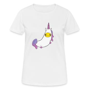 Banana Unicorn - banana unicorn - Women's Breathable T-Shirt - white - Front - AI Model Female 172 dark (172cm)