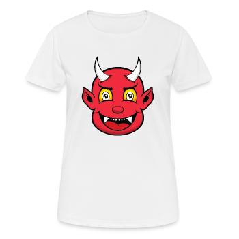 LITTLE DEVIL - T-shirt respirant Femme - blanc - Devant - AI Model Female 172 dark (172cm)