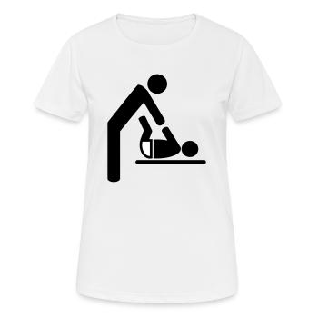 baby - Frauen T-Shirt atmungsaktiv - Weiß - Vorne - AI Model Female 172 dark (172cm)