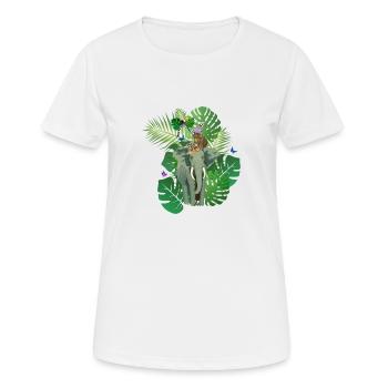 Jungle Animals Jungle Animals - Women's Breathable T-Shirt - white - Front - AI Model Female 172 dark (172cm)