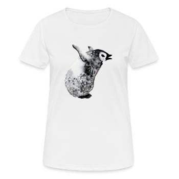 Weinender Pinguinbaby - Frauen T-Shirt atmungsaktiv - Weiß - Vorne - AI Model Female 172 dark (172cm)