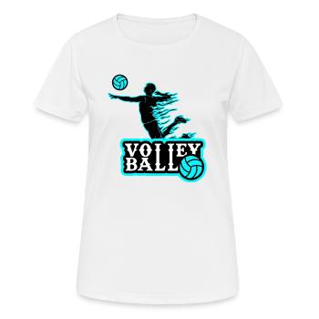 Volleyball - T-shirt respirant Femme - blanc - Devant - AI Model Female 172 dark (172cm)