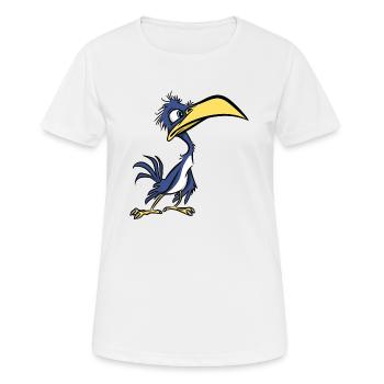 Schräger Vogel - Frauen T-Shirt atmungsaktiv - Weiß - Vorne - AI Model Female 172 dark (172cm)