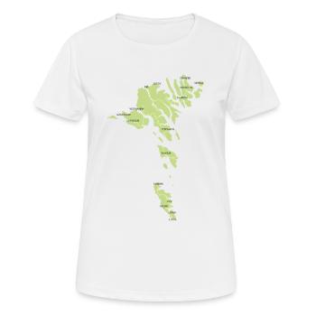 Färöer Inseln - Frauen T-Shirt atmungsaktiv - Weiß - Vorne - AI Model Female 172 dark (172cm)