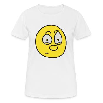 Emoticon - Frauen T-Shirt atmungsaktiv - Weiß - Vorne - AI Model Female 172 dark (172cm)