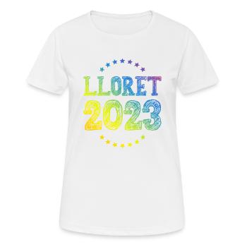 Lloret De Mar 2023 - T-shirt respirant Femme - blanc - Devant - AI Model Female 172 dark (172cm)