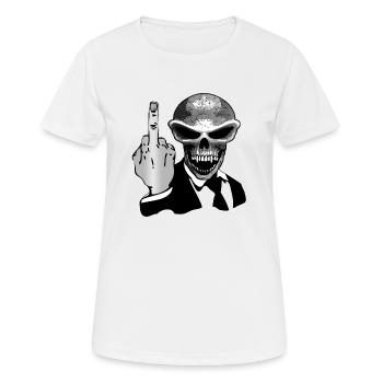 Skull fuck - Women's Breathable T-Shirt - white - Front - AI Model Female 172 dark (172cm)