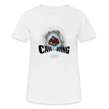 Cave Diving - Cave Diving - Women's Breathable T-Shirt - white - Front - AI Model Female 172 dark (172cm)