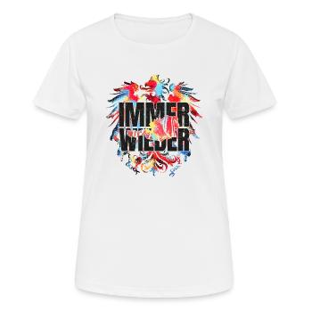 Immer Wieder Österreich Buntes Adler Design - Frauen T-Shirt atmungsaktiv - Weiß - Vorne - AI Model Female 172 dark (172cm)
