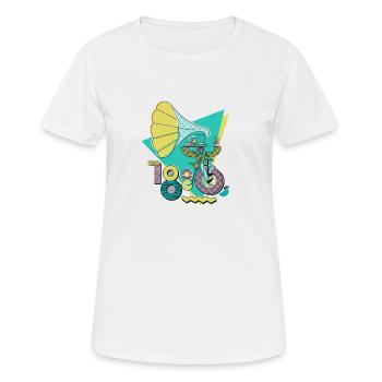 Roches des années 1880 - T-shirt respirant Femme - blanc - Devant - AI Model Female 172 dark (172cm)