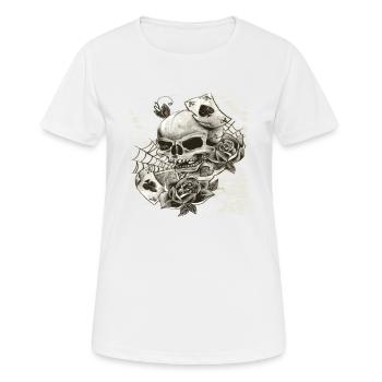 cards pirates - Women's Breathable T-Shirt - white - Front - AI Model Female 172 dark (172cm)