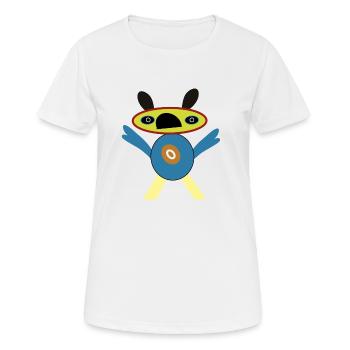 Les Pointes Bleues - T-shirt respirant Femme - blanc - Devant - AI Model Female 172 dark (172cm)