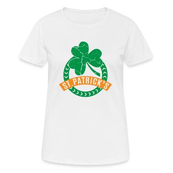 St Patrick Day - Women's Breathable T-Shirt - white - Front - AI Model Female 172 dark (172cm)