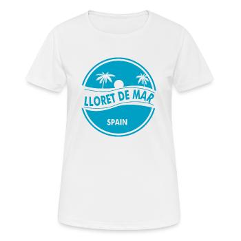 Lloret de Mar - T-shirt respirant Femme - blanc - Devant - AI Model Female 172 dark (172cm)