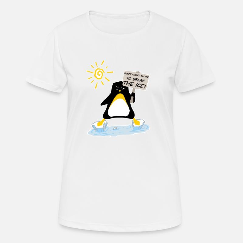 pingui BREAK ICE - Women's Breathable T-Shirt - white