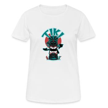 Tiki sous-marin - T-shirt respirant Femme - blanc - Devant - AI Model Female 172 dark (172cm)