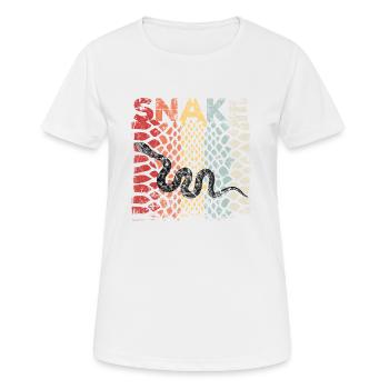 Snake Pattern Vintage Corn Snake Animal Gift - Women's Breathable T-Shirt - white - Front - AI Model Female 172 dark (172cm)