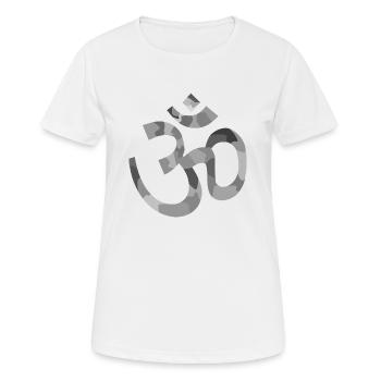Yoga sign - Women's Breathable T-Shirt - white - Front - AI Model Female 172 dark (172cm)