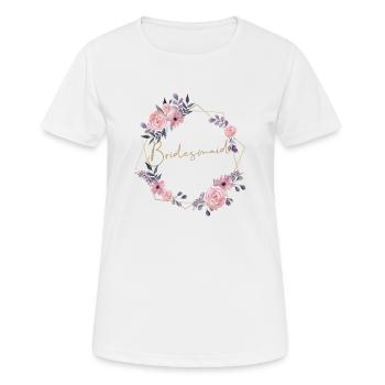 Demoiselle d’honneur - T-shirt respirant Femme - blanc - Devant - AI Model Female 172 dark (172cm)