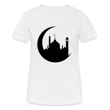 Moschee - Frauen T-Shirt atmungsaktiv - Weiß - Vorne - AI Model Female 172 dark (172cm)