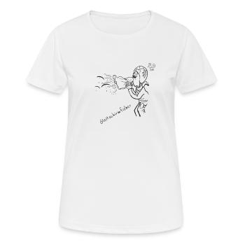 Parapente Aviateur Fièvre - T-shirt respirant Femme - blanc - Devant - AI Model Female 172 dark (172cm)