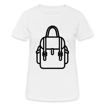 Sac à dos - T-shirt respirant Femme - blanc - Devant - AI Model Female 172 dark (172cm)